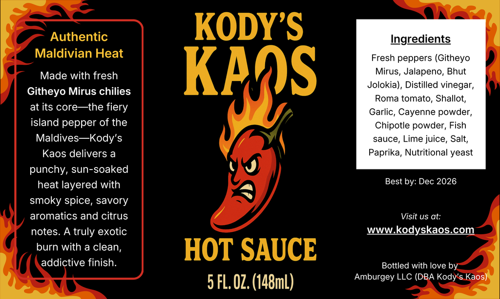 Kody's Kaos Hot Sauce